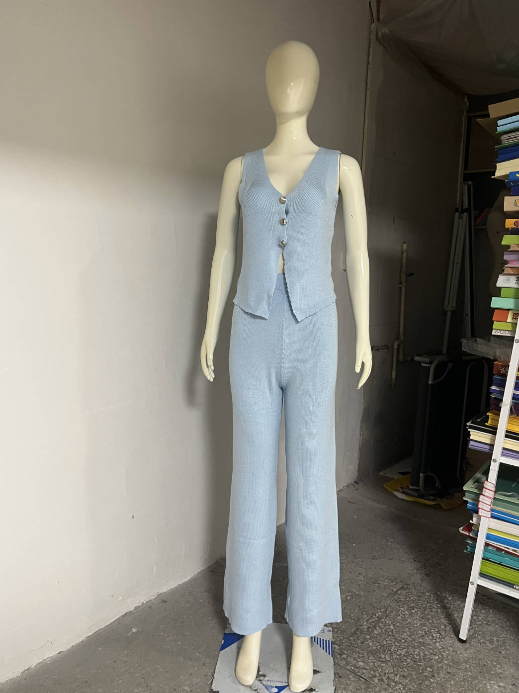 Beach Bohemian Straight-Leg Wide-Leg Pants Set