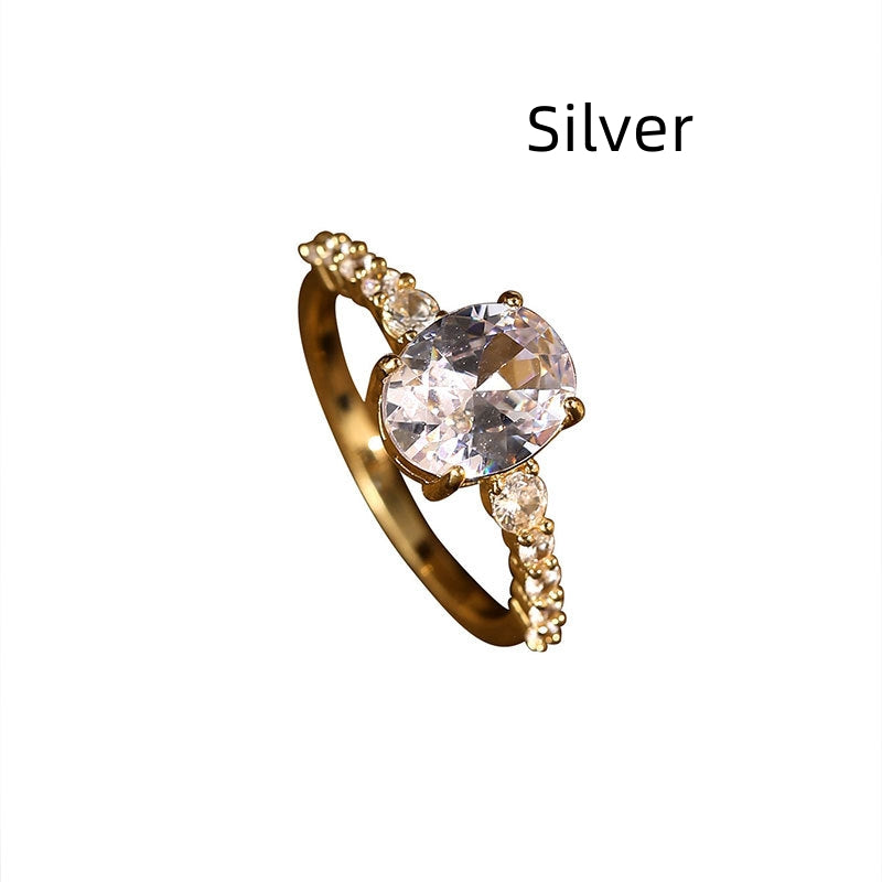Copper Gold Plated Geometric Jewelry Ring